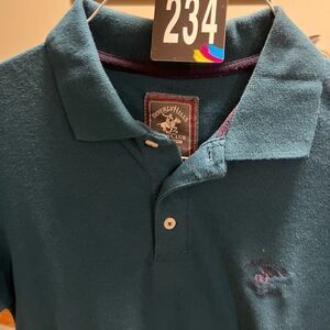 Beverly Hills Polo Club Teal Polo Shirt Medium #234